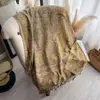 Estilo Étnico Clásico Popular Estampado de Anacardos Bigotes Borla Bufanda Larga Estilo Nacional para Mujer Bufanda de Imitación Cachemir Elegante Chal