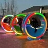 Punto escénico al aire libre Fuente de Bicicleta Equipo de Parque de Atracciones Instalaciones de Diversión Interactivas para Celebridades de Internet Fuente Ciclista