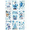 2025 Transfronteiriço Novo Criativo Papai Noel Grades de Janela Adesivos Eletrostáticos Adesivos Decorativos Tridimensionais Arranjo de Atmosfera de Feriado