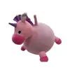 Caballo Saltador Tela de Felpa Cubierta PVC Espesado Caballo Bebé Juguete Hinchable de Goma Caballo Hinchable para Niños Música