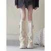Botas de Pantalón Populares de Este Año, Botas Altas hasta la Rodilla para Mujer, Botas de Caballero Western de Caña Alta para Otoño e Invierno con Tacones Gruesos