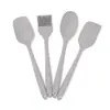Espátula de silicone tudo-em-um, espátula para bolo, faca de manteiga, pincel de óleo e conjunto de ferramentas para assar (quatro peças)