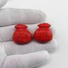 Pulseira DIY com Contas Pingente de Chaveiro Cinábrio Pingente Saco da Sorte Cinábrio Chaveiro Ruyi Acessórios Ruyi Cinábrio