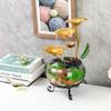 Criativo desktop tanque de peixes decoração de água corrente sorte casa sala de estar desktop escritório paisagem de água corrente pequeno artesanato de decoração