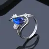 Anéis de Cobre Zircônia Olho de Cavalo da Moda Europeus e Americanos Personalizados, Venda Direta da Fábrica Atacado Anéis Femininos