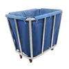 Carrinho de linho espessado específico para quartos de hotel, carrinho de armazenamento de roupa suja de aço inoxidável para lavanderia de hotel, carrinho de serviço, carrinho de empurrar manualmente