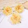 Simulación de flor de peonía quemada, accesorios para el cabello Hanfu, material para bricolaje, flor hecha a mano, caja de flores, material para boda, flor