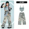 Roupas de Hip-Hop e Jazz para Meninas Verão Mostrando o Umbigo Macacão Jeans com Alças Roupas da Moda para Passarela Roupas de Jazz