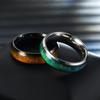 Anillo Inspirador de Acero Inoxidable Europeo y Americano para el Día de Acción de Gracias Moda Japonesa y Coreana Anillo Sensible a la Temperatura que Cambia de Color sigue jodiendo