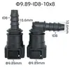 Conector Rápido Fêmea para Mangueira de Combustível Automotiva 9,89mm Id8 Adequado para Citroen Peugeot Conector Rápido Fêmea