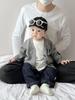 Cárdigan de Punto para Bebé Primavera y Otoño 2025 Nuevo Estilo Coreano Moda para Niños Suéter con Cuello en V Ropa para Bebé Ropa de Salida
