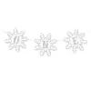 Faixa de decoração de floco de neve para o primeiro aniversário, novo produto transfronteiriço, topo de bolo de floco de neve para o primeiro aniversário de inverno