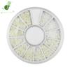 Perla Blanca 2345mm tamaño arte de uñas mixto 12 cuadrado Redondo Tocadiscos decoraciones DIY semicírculo fondo plano Perla