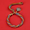 Thangka tejido Xizang reencarnación cuerda de mano mantra de seis sílabas pulsera ocho dioses tutelares joyería significado regalo