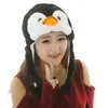 Chapéu de pelúcia grosso de inverno com desenho de animal, chapéu para performance de adultos e crianças, chapéu com proteção para as orelhas, adereços de performance