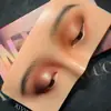 Tablero de Práctica de Maquillaje Facial Popular en la Nube Transfronterizo Mano de Práctica de Cuero de Silicona con Forma de Rostro Humano Tablero de Práctica de Maquillaje Pintura de Maquillaje para Ojos Sombra de Ojos Práctica de Cejas