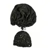 Touca de Dormir Transfronteiriça da Amazon, Touca para Cabelo, Touca de Rede, Rede para Cabelo, Touca de Dormir com Borda de Renda de Peixe, Touca para Cachear Cabelo, Touca de Dormir de Crochê para Cabelo