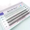 Pelo de hada trenza de pescado pelo mixto autoinjerto pestañas postizas racimo individual cinco filas de pestañas de plantación segmentada