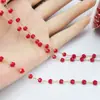 Cadena diy accesorios de joyería color cristal circonita cadena de borla para ropa cuentas de colores cadena suelta venta al por mayor y al por menor