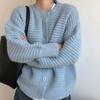 Casaco de Suéter Vermelho Feminino Solto Estilo Preguiçoso Início do Outono Coreano Cardigan de Malha Roupa Exterior Primavera e Outono Novo Top Feminino
