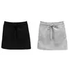 Falda de mujer 2026 nuevo estilo de verano para cuerpo tipo pera, que cubre la cadera, talla grande para chicas rellenitas, falda corta bodycon de cintura alta