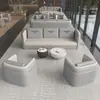 Lobby de Oficina de Ventas Recepción Sofá Cabina Área de Descanso Oficina de Negocios Sofá de Reunión Juego de Mesa y Sillas