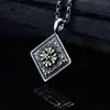 Prata de lei S925 cruz padrão grama Tang moda pingente Seiko tendência hip hop escuro acessórios de celebridade da internet joias de prata