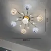 Lámpara de Planeta Espacial Iluminación para Habitación Infantil Estilo Nórdico Creativa Moderna Luz de Techo para Habitación de Niños y Niñas