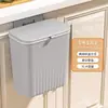 Cubo de basura de cocina para colgar en la pared con tapa para uso doméstico, adecuado para baño, sala de estar y residuos de cocina, Contenedor de almacenamiento dedicado