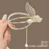 Grampo de Liga All-Match para Mulheres, Acessórios de Cabelo de Luxo Acessível para a Parte de Trás da Cabeça, Pegador de Artefato, Presilha Torcida Cauda de Peixe, Grampo de Cabelo Rosa