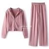 2024 Primavera y Otoño Nuevo Estilo Sudadera de Moda Traje Deportivo Casual para Mujer Pantalones Rectos Elegantes Sueltos Conjunto de Dos Piezas