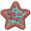 Venda Quente Desenho Animado Estrela Pvc Plano Decorativo Macio Aplique Acessórios de Cabelo Capa de Celular Estrela de Cinco Pontas DIY Acessórios de Joia