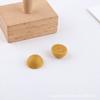 Accesorios para joyería hechos a mano DIY Corea del Sur madera maciza polígono geométrico perforado mitad píldora pendientes colgantes material accesorios