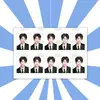 Mercancía de apoyo para fans para el encuentro con Wang Junkai, foto de identificación de 1 pulgada, mismo estilo que en Douyin