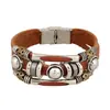 Pulsera Punk Original Nueva de cuero con cuentas zona turística joyería más vendida Corea del Sur joyería al por mayor pulsera para hombres y mujeres