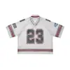 Caja de Ropa para Hombre Jie Zhan Camiseta Estampado Digital Boxy 26 Primavera/Verano Nuevo Transfronterizo Retro Americano Deportivo Malla Transpirable Manga Corta.