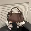 Bolso de Mano Plegable Nube de Gamuza Mate Estilo Coreano para Mujer 2026 Cruzado Simple Casual Bolso Dumpling