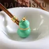 Nova Moda Retro Estilo Chinês Simples Temperamento Versátil Colorido Esmalte Cabacinha Corrente para Suéter Luxo Leve High-End Colar Longo