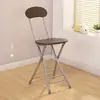 Cadeira dobrável cadeira de jantar doméstica cadeira simples cadeira de lazer com encosto banquinho de dormitório cadeira de varanda banquinho redondo portátil para adultos