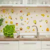 Br1455C Mel de Abelha Fresco e Vibrante Desenho Animado Q Fofo Adesivo de Parede Autoadesivo Cozinha Quarto de Crianças Decoração de Casa Adesivo