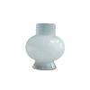 Fenton Vintage Exquisito Jarrón Pequeño Vidrio Hidropónico Decoración Clásica Crema Estilo Ins Adorno de Alta Estética Cristalería
