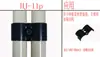 Conector de Tubo Lean Zhongshan de 28 mm Accesorios de Varilla de Alambre Conector Electrodinámico Negro Conector Metálico Cromado Conector Antiestático