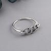 Anillo de plata esterlina 925 anillo de cadena nicho sentido senior exquisito coreano apertura plata tailandesa anillo viento frío venta al por mayor