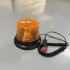 Luz de advertencia de seguridad para encendedor de cigarrillos enchufable, luz estroboscópica para camiones y vehículos de construcción, luz amarilla giratoria magnética fuerte anti-colisión trasera 12-24V