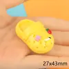 Zapatos de Agujeros de Simulación Accesorios de Resina Pegamento de Crema DIY Hecho a Mano Pasador de Dibujos Animados Hebilla de Zapatos de Agujeros Joyería Flor de Zapato Decoración