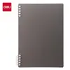 Deli A4 Impermeable Multicolor Desmontable B5 Hebilla de Disco Cubierta de Carpeta Cubierta de Cuaderno para Estudiante Venta al por Mayor