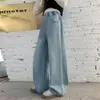 Calça Jeans Feminina com Strass Hotfix 2026 Nova Coleção Primavera/Outono Calça Larga Solta Infantil Primavera/Outono Jeans com Strass Hotfix Onda Dupla