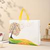 Bolsa de Mano Laminada No Tejida en stock Bolsa de Compras para Tienda de Ropa Engrosada Bolsa de Embalaje para Regalo para Compras de Ropa Personalizada