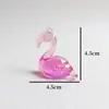 Colgante de Flamenco Colorido Electroplateado Accesorios para Manualidades DIY con Cuentas Llavero Colgante Lindo Materiales para Juguetes Infantiles