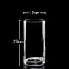 Simples extra grande vaso de vidro sala de estar água levantada salgueiro de neve rico bambu echinoby flor de madeira arranjando piso transparente de pé alto tubo reto